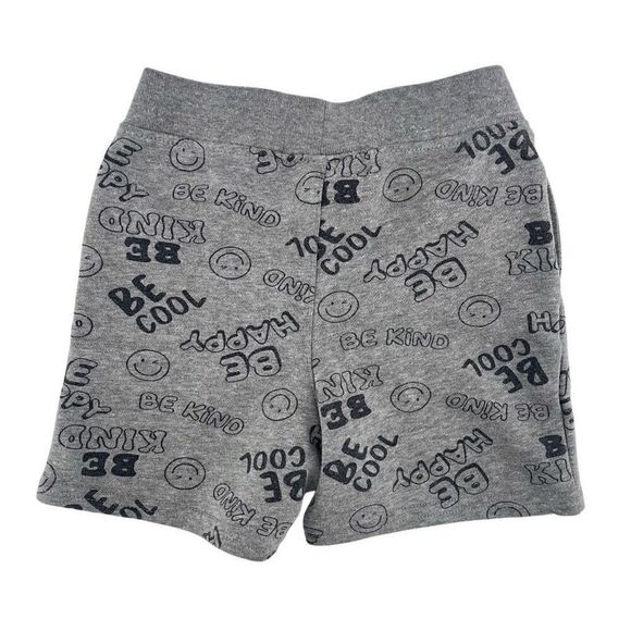 Garanimals Baby Boy’s Grey Be Kind, Be Happy, Be Cool Terry Shorts Size 24M - Picture 3 of 10